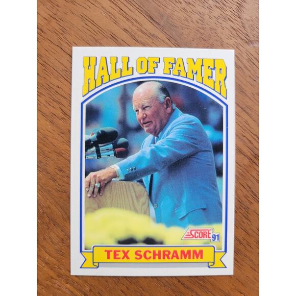 Tex Schramm 1991 Score #673 - Hall of Famer - NFL - Fresh Pull - Picture 1 of 2